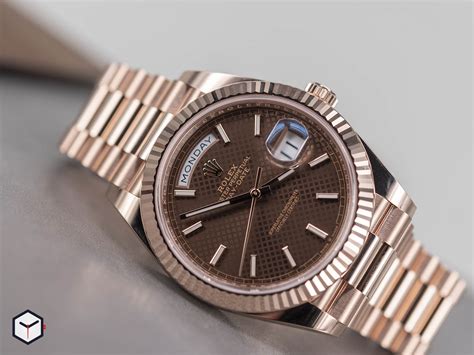 rolex chocolate|rolex day date chocolate dial.